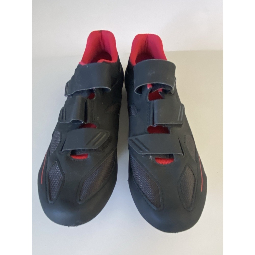 Giant Bolt Mens On Road Bicycle Shoes Size 45 EU 12 US Black & Red Cycling